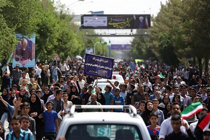استقبال از رئیس جمهور در کرمان