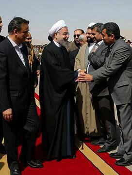 استقبال از رئیس جمهور در کرمان