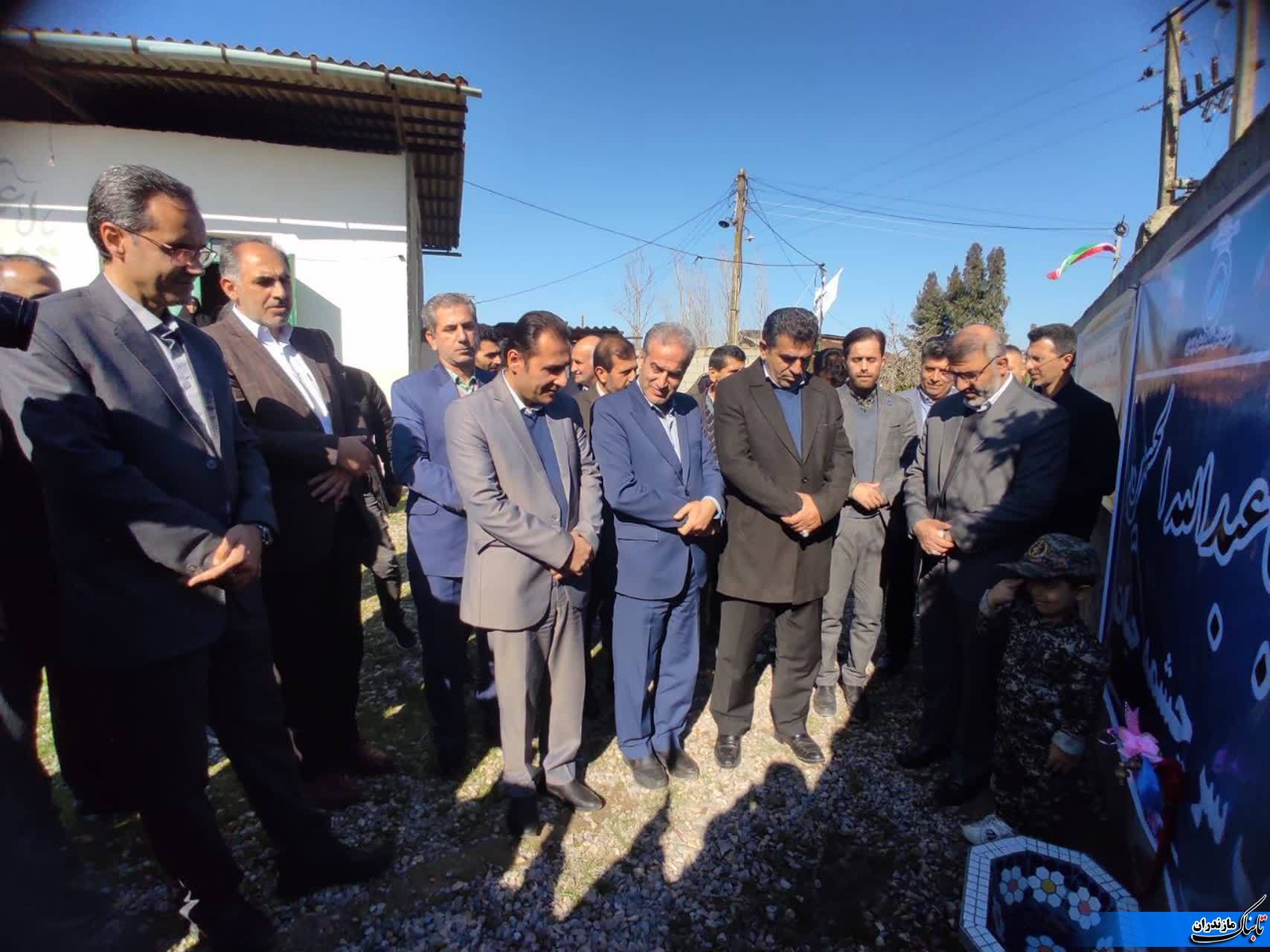 پروژه آب‌رسانی به روستای گرزمون بخش مرکزی شهرستان ساری افتتاح شد