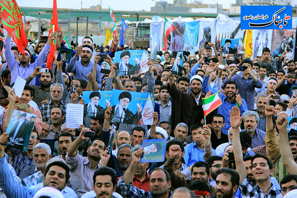 گزارش تصویری تجمع «اجازه نمی‌دهیم» در مشهد