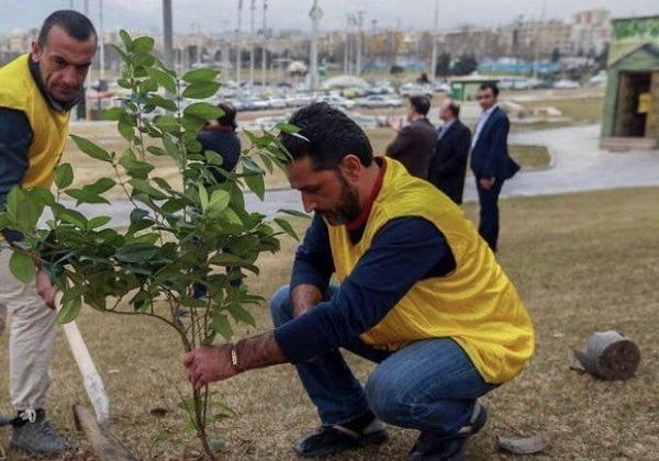آبادانی ها ۳۰۰ اصل نهال در ساحل بهمنشیر کاشتند آبادانی ها ۳۰۰ اصل نهال در ساحل بهمنشیر کاشتند