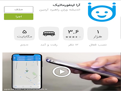 آرا اینفورماتیک، نرم افزار اطلاع رسانی موقعیت آنلاین اتوبوس&zwnj;ها